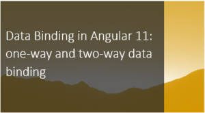 Read more about the article One-way and Two-way data binding in Angular 11